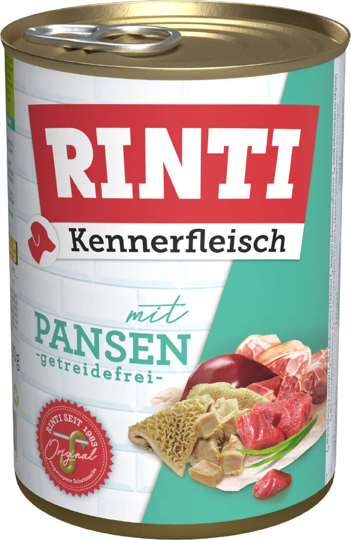 RINTI Hunde-Nassfutter Kennerfleisch mit Pansen